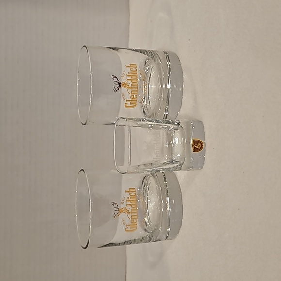 Pure Malt Glenfiddich Scotch Whiskey Old Fashion Set of 2 & 1 Shot Glass Barware - Picture 1 of 7